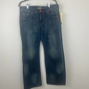 Olsenboye blue jeans red buttons size 15